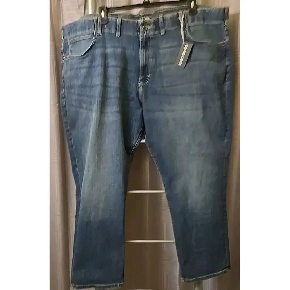 NWT Indigo & Chino Men's Eco-Vogue Denim Blue Jeans Size 52 x 28‎